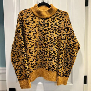 Workshop Republic Clothing‎ Cheetah Print Long Sleeved Sweater. Size XL
